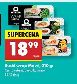 Biedronka Sushi wrap Mowi łosoś z wakame, awokado, mango oferta