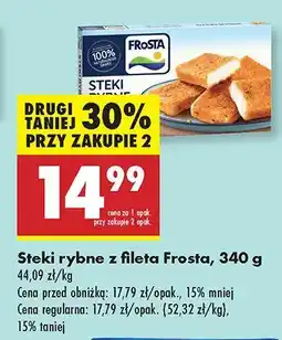 Biedronka Steki rybne z fileta Frosta oferta