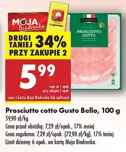 Biedronka Prosciutto cotto Gusto Bello oferta