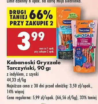 Biedronka Kabanoski Gryzzale Tarczyński oferta