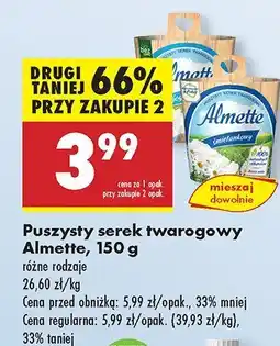 Biedronka Serek twarogowy Almette oferta
