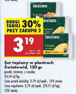 Biedronka Ser topiony w plastrach Światowid oferta