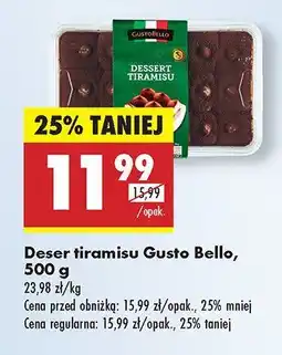 Biedronka Deser tiramisu Gusto Bello oferta