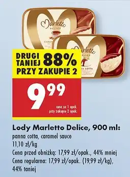Biedronka Lody Marletto Delice oferta