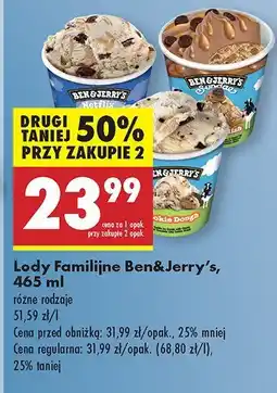 Biedronka Lody Familijne Ben&Jerry's oferta