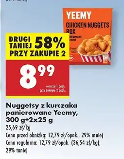 Biedronka Nuggetsy z kurczaka panierowane Yeemy oferta