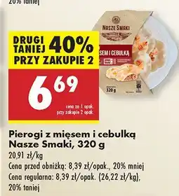 Biedronka Pierogi z mięsem i cebulką Nasze Smaki oferta