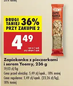 Biedronka Zapiekanka z pieczarkami i serem Yeemy oferta