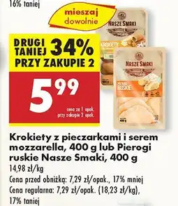 Biedronka Pierogi ruskie Nasze Smaki oferta