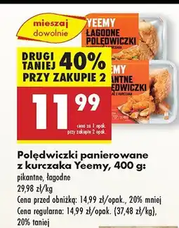 Biedronka Polędwiczki panierowane z kurczaka Yeemy oferta