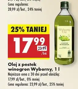 Biedronka Olej z pestek winogron Wyborny oferta