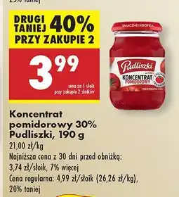 Biedronka Koncentrat pomidorowy Pudliszki oferta