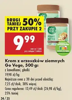 Biedronka Krem z orzeszków ziemnych Go Vege oferta