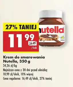 Biedronka Krem do smarowania Nutella oferta