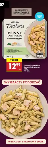 Biedronka Makaron penne z kurczakiem Donatello Trattoria oferta