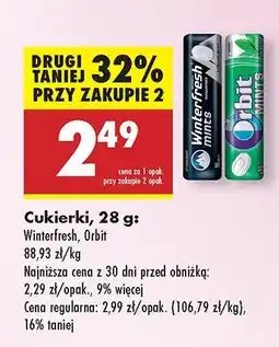 Biedronka Cukierki Orbit oferta
