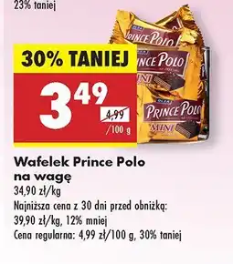 Biedronka Wafelek Prince Polo na wagę oferta
