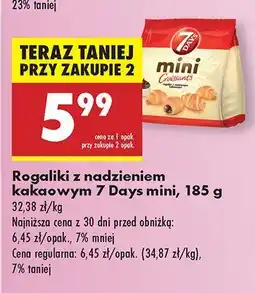 Biedronka Rogaliki z nadzieniem kakaowym 7 Days mini oferta
