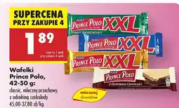 Biedronka Wafelki Prince Polo z dodatkiem czekolady oferta