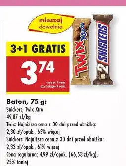 Biedronka Baton Twix Xtra oferta