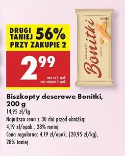 Biedronka Biszkopty deserowe Boniki oferta