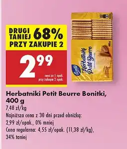 Biedronka Herbatniki Petit Beurre Boniki oferta