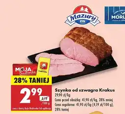Biedronka Szynka od szwagra Krakus oferta