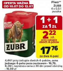 Carrefour Piwo ŻUBR oferta