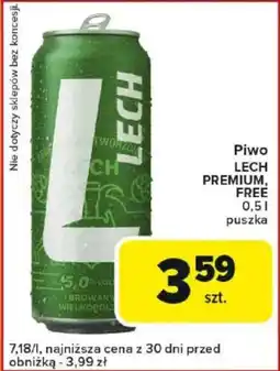 Carrefour Piwo LECH PREMIUM, FREE oferta