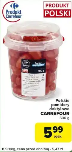 Carrefour Polskie pomidory daktylowe oferta