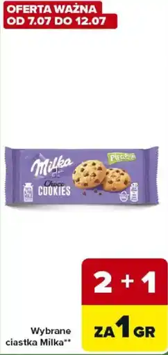 Carrefour Wybrane ciastka Milka oferta