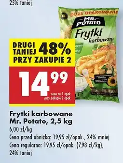 Biedronka Frytki karbowane Mr. Potato oferta