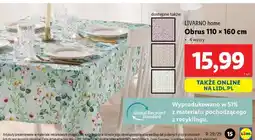 Lidl LIVARNO home Obrus 110 x 160 cm oferta