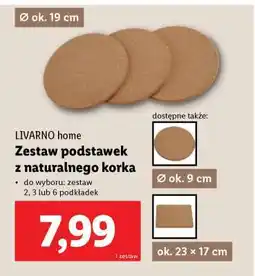 Lidl LIVARNO home Zestaw podstawek z naturalnego korka oferta