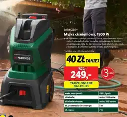 Lidl PARKSIDE Myjka ciśnieniowa, 1800 W oferta