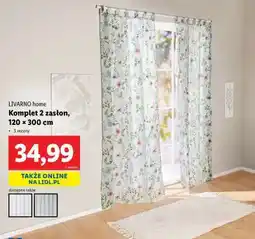 Lidl LIVARNO home Komplet 2 zasłon oferta
