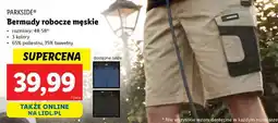 Lidl PARKSIDE Bermudy robocze męskie oferta