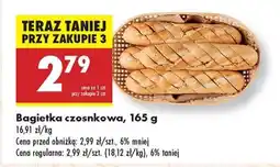 Biedronka Bagietka czosnkowa 165 g oferta