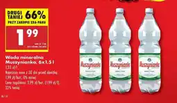 Biedronka Woda mineralna Muszynianka, 6x1,5 l oferta