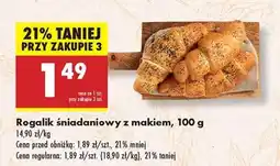 Biedronka Rogalik śniadaniowy z makiem, 100 g oferta