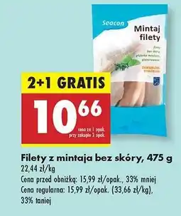 Biedronka Filety z mintaja bez skóry 475 g oferta