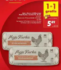 Biedronka Jaja z chowu ściółkowego Moja Kurka, rozmiar M, 10 szt oferta