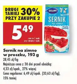 Biedronka Sernik na zimno w proszku, 193 g oferta
