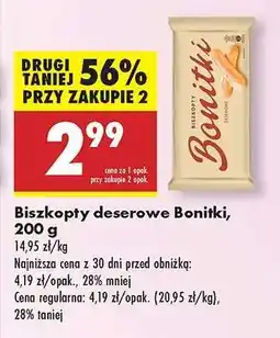 Biedronka Biszkopty deserowe Bonitki, 200 g oferta