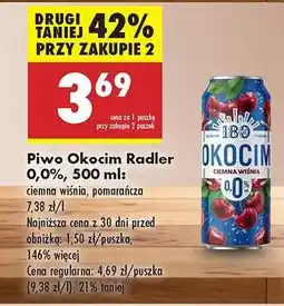 Biedronka Piwo Okocim Radler 0,0%, 500 ml oferta