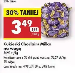 Biedronka Cukierki Choclairs Milka na wagę oferta