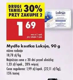 Biedronka Mydło kostka Luksja 90 g oferta