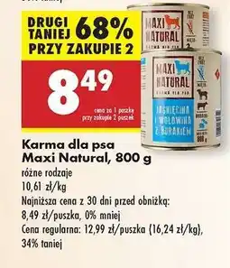 Biedronka Karma dla psa Maxi Natural, 800 g oferta