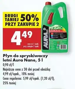 Biedronka Płyn do spryskiwaczy letni Aura Nano, 5 l oferta
