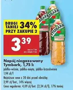Biedronka Napój niegazowany Tymbark 1,75 l oferta